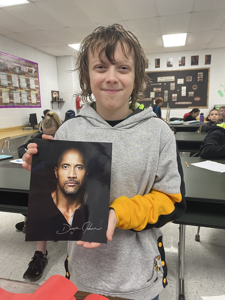 Picture of Jordan and the Rock!