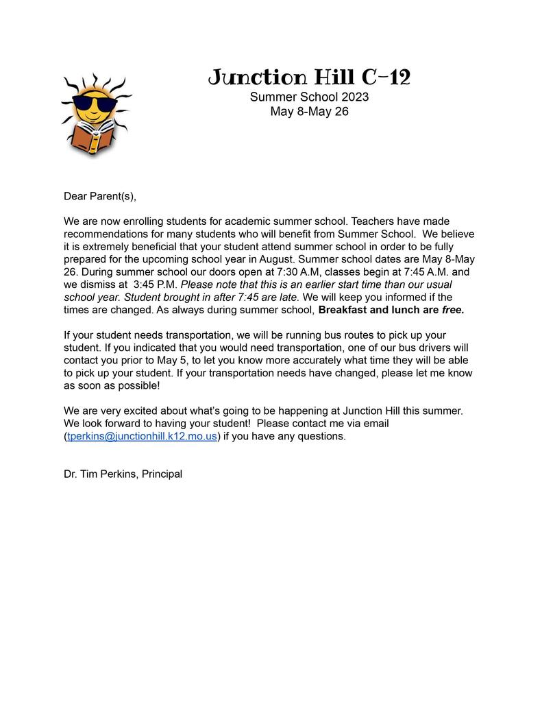 summer school invite